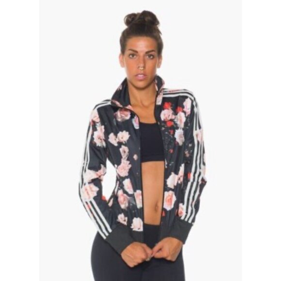 RARE Adidas Originals Floral Burst Firebird Track Jacket - Size Small - Picture 1 of 6